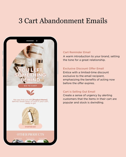 E-commerce Email Marketing Newsletter Canva Template Bundle for Klaviyo Mailchimp and Flodesk | Skincare