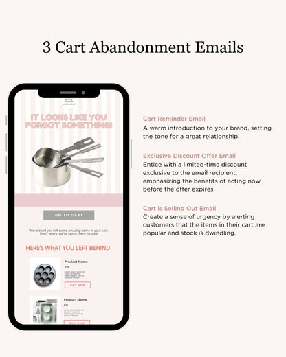 E-commerce Email Marketing Newsletter Canva Template Bundle for Klaviyo Mailchimp and Flodesk | Baking Materials