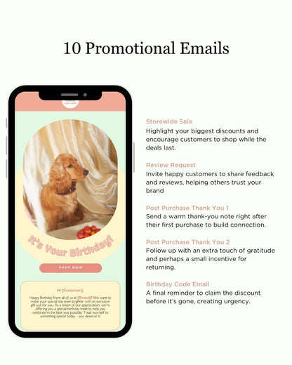 E-commerce Email Marketing Newsletter Canva Template Bundle for Klaviyo Mailchimp and Flodesk | Pet Food