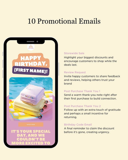 E-commerce Email Marketing Newsletter Canva Template Bundle for Klaviyo Mailchimp and Flodesk | Travel Gear