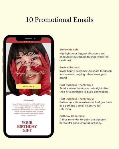E-commerce Email Marketing Newsletter Canva Template Bundle for Klaviyo Mailchimp and Flodesk | Makeup