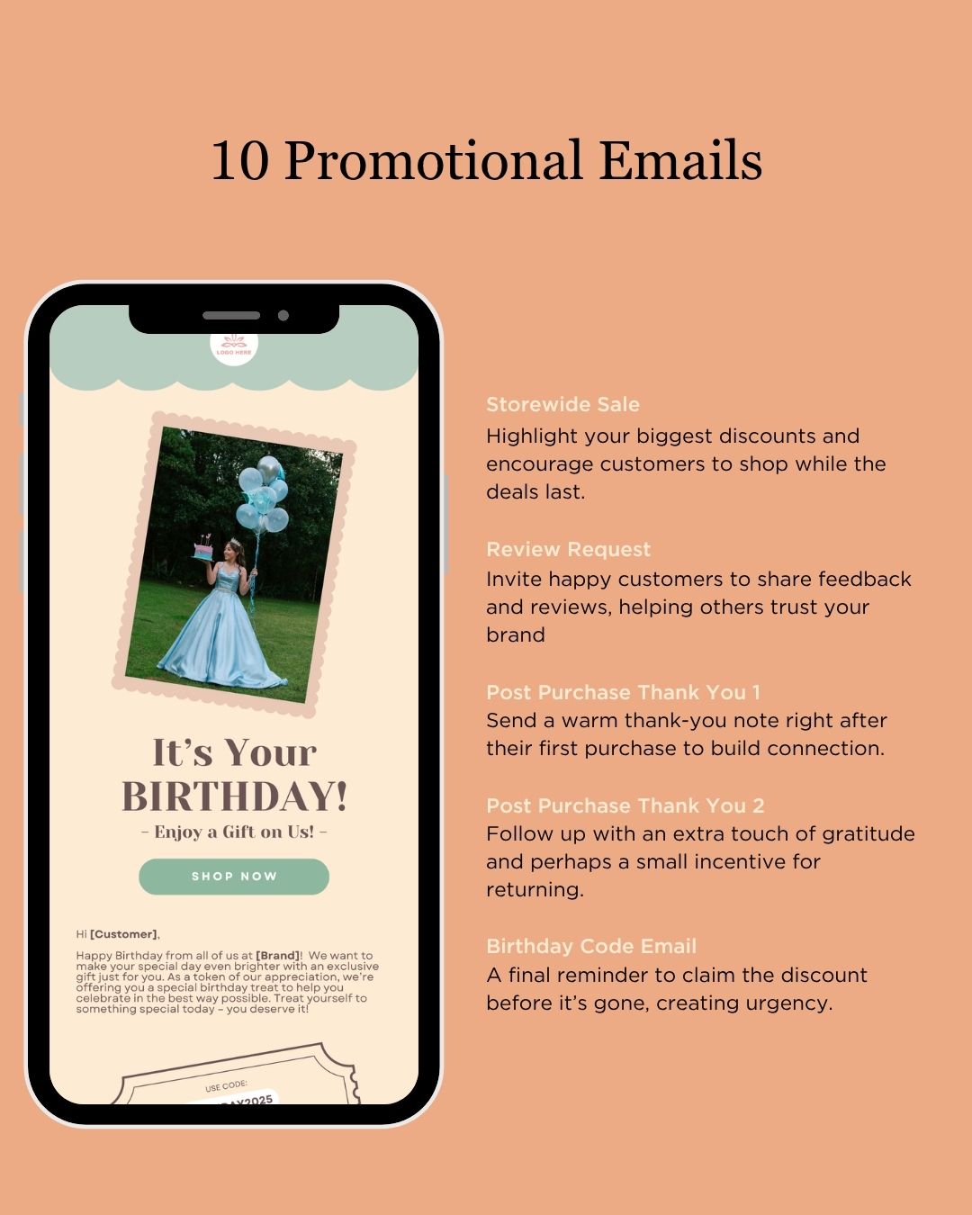 E-commerce Email Marketing Newsletter Canva Template Bundle for Klaviyo Mailchimp and Flodesk | Costumes and Props