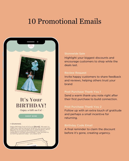E-commerce Email Marketing Newsletter Canva Template Bundle for Klaviyo Mailchimp and Flodesk | Costumes and Props