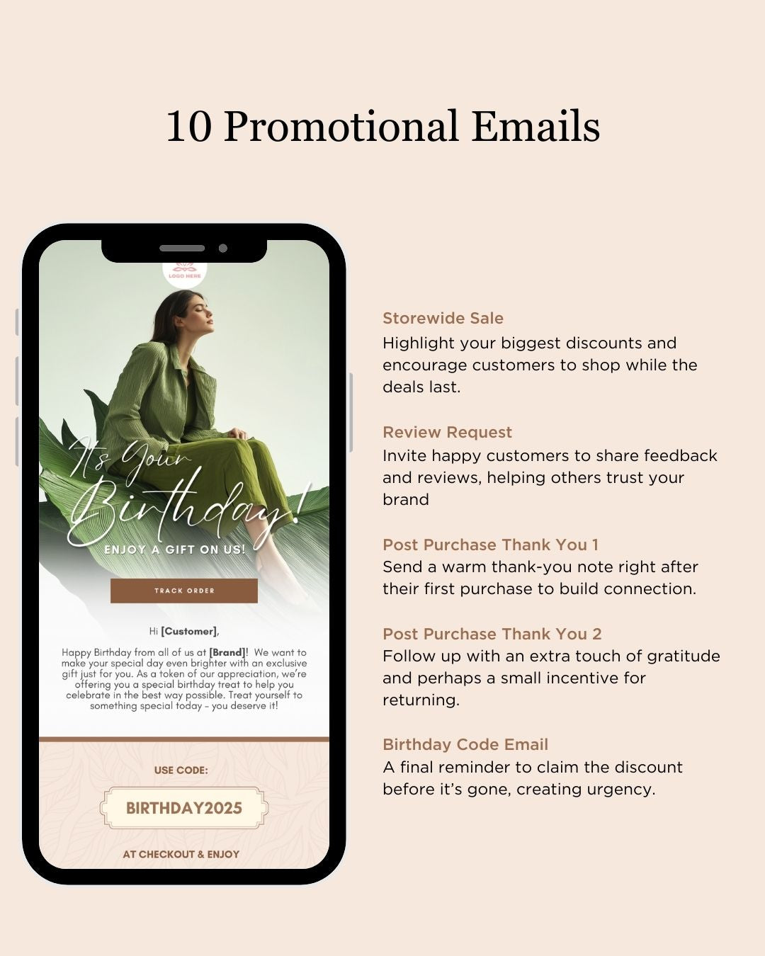 E-commerce Email Marketing Newsletter Canva Template Bundle for Klaviyo Mailchimp and Flodesk | Sustainable Fashion and Accessories