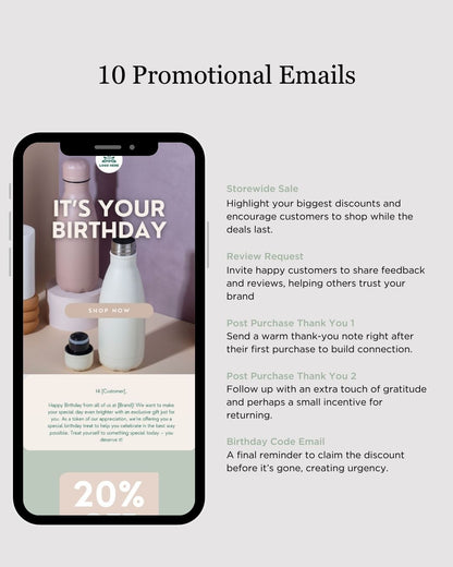E-commerce Email Marketing Newsletter Canva Template Bundle for Klaviyo Mailchimp and Flodesk | Reusable Household Items