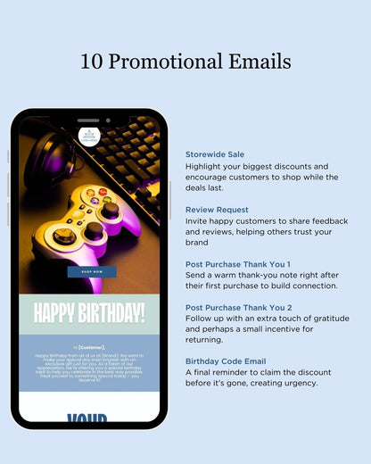 E-commerce Email Marketing Newsletter Canva Template Bundle for Klaviyo Mailchimp and Flodesk | Consumer Electronics