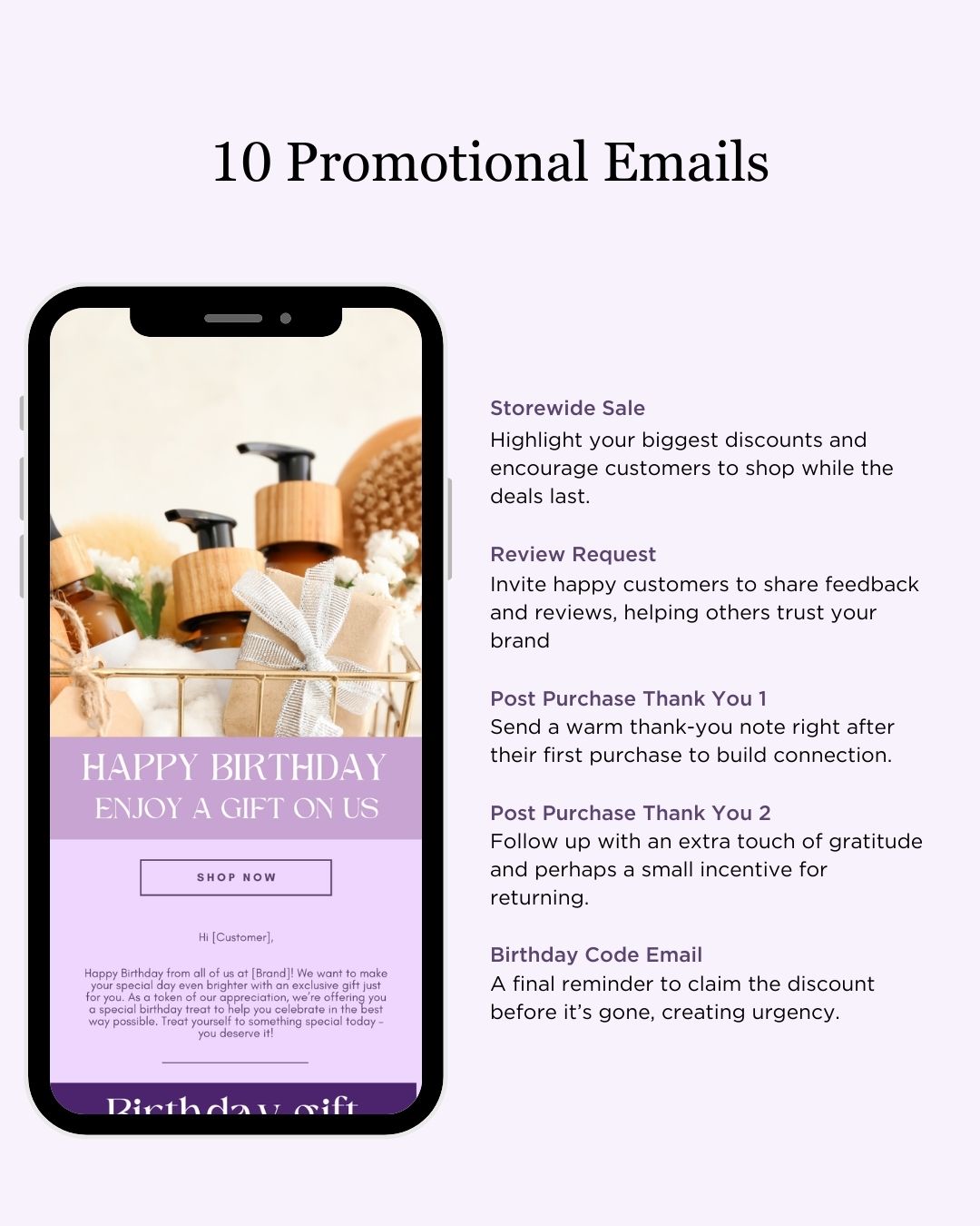 E-commerce Email Marketing Newsletter Canva Template Bundle for Klaviyo Mailchimp and Flodesk | Haircare