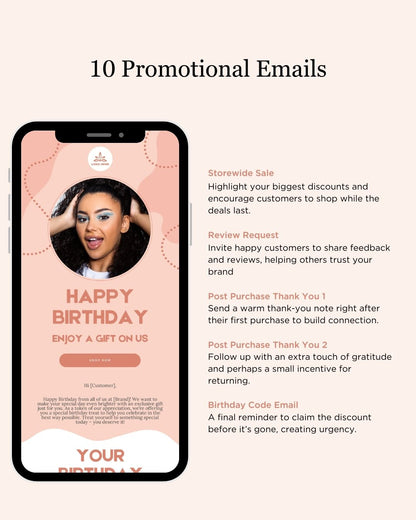 E-commerce Email Marketing Newsletter Canva Template Bundle for Klaviyo Mailchimp and Flodesk | Make-Up Brand