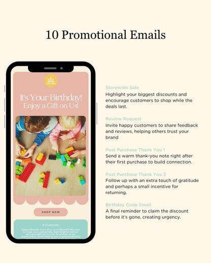 E-commerce Email Marketing Newsletter Canva Template Bundle for Klaviyo Mailchimp and Flodesk | Educational kits