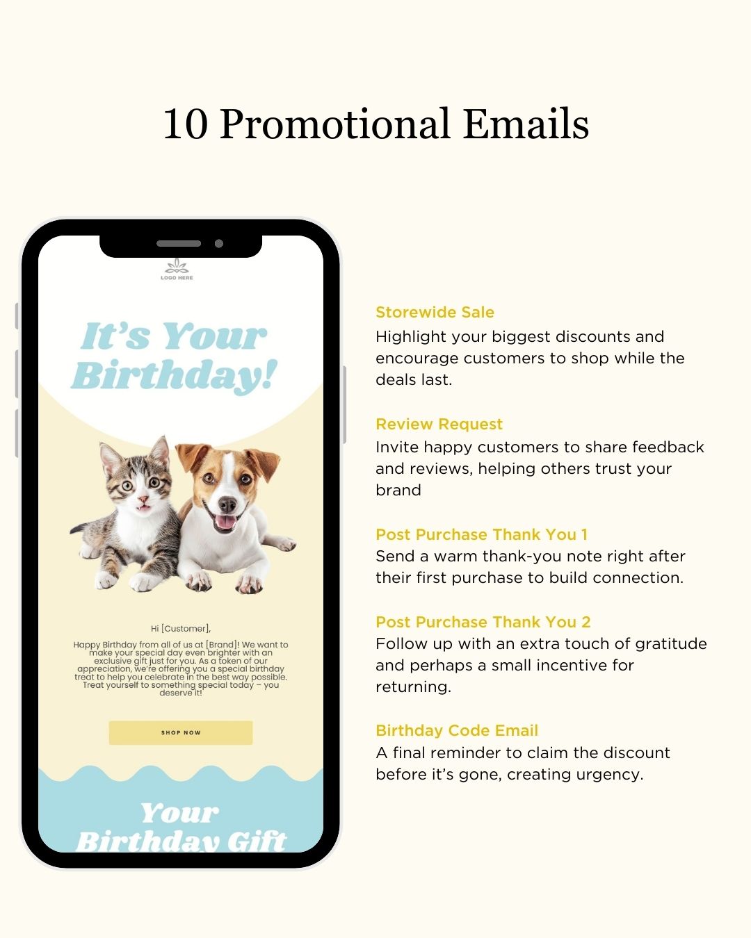E-commerce Email Marketing Newsletter Canva Template Bundle for Klaviyo Mailchimp and Flodesk | Pet Toys and Accessories