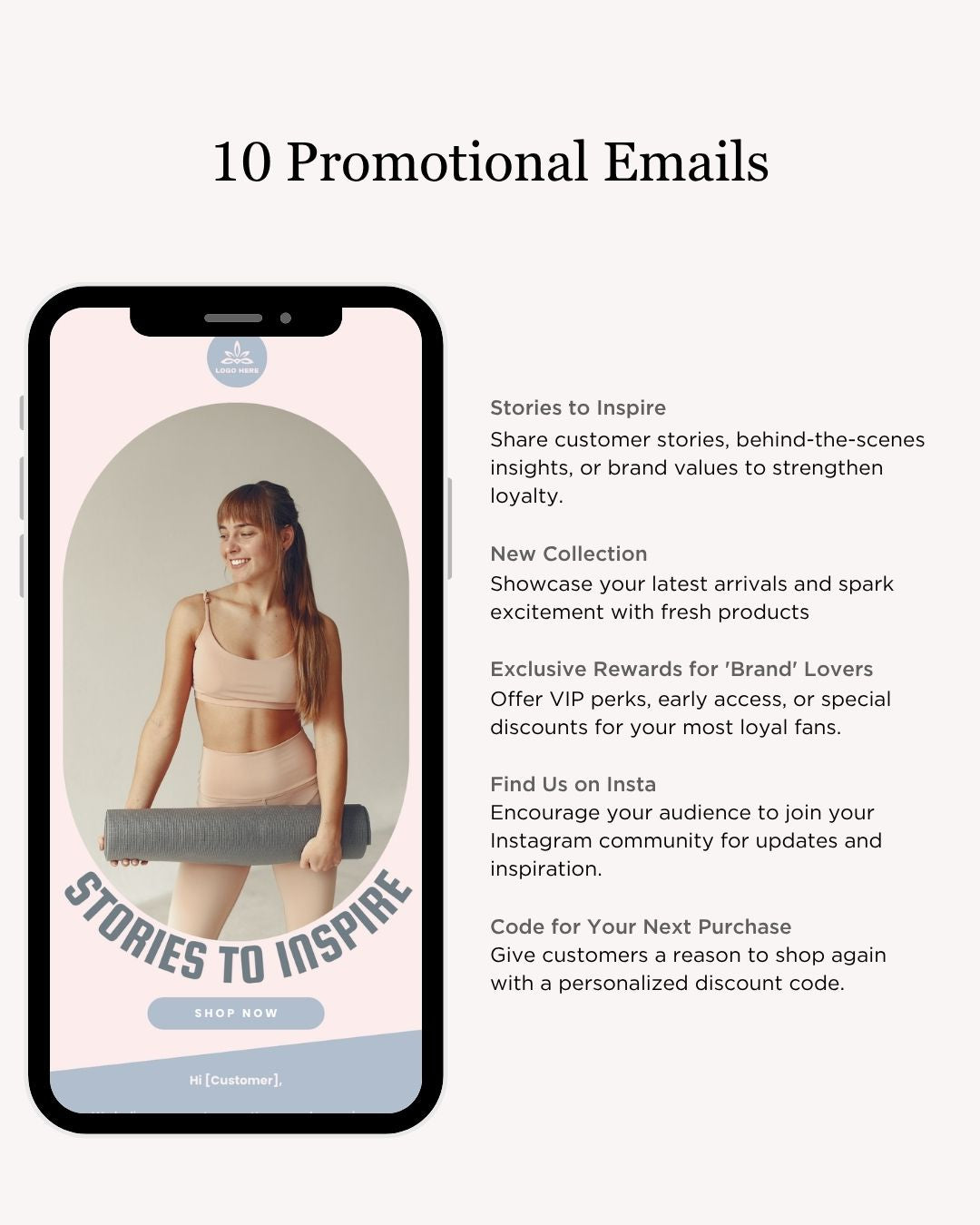 E-commerce Email Marketing Newsletter Canva Template Bundle for Klaviyo Mailchimp and Flodesk | Sports Equipment