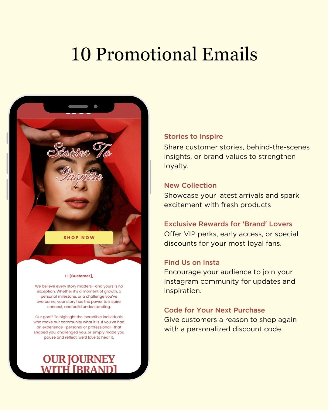 E-commerce Email Marketing Newsletter Canva Template Bundle for Klaviyo Mailchimp and Flodesk | Makeup