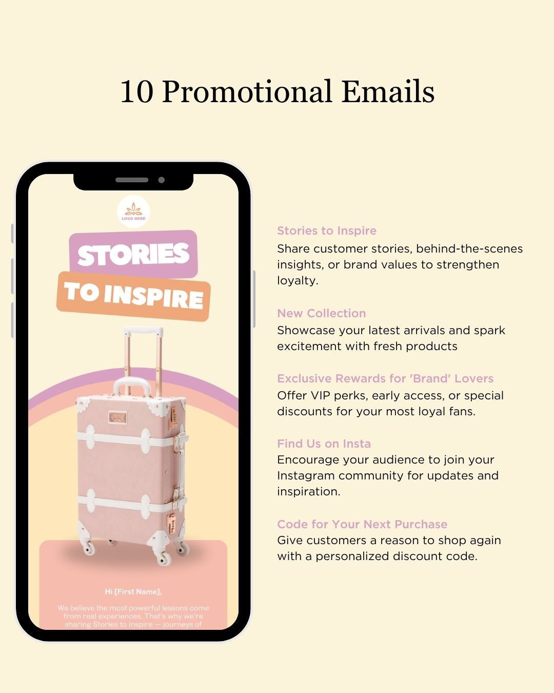E-commerce Email Marketing Newsletter Canva Template Bundle for Klaviyo Mailchimp and Flodesk | Travel Gear