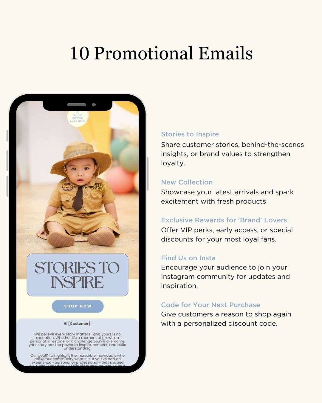 E-commerce Email Marketing Newsletter Canva Template Bundle for Klaviyo Mailchimp and Flodesk | Baby Essentials
