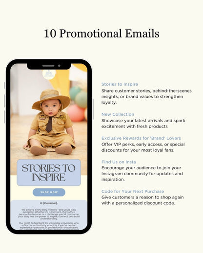 E-commerce Email Marketing Newsletter Canva Template Bundle for Klaviyo Mailchimp and Flodesk | Baby Essentials