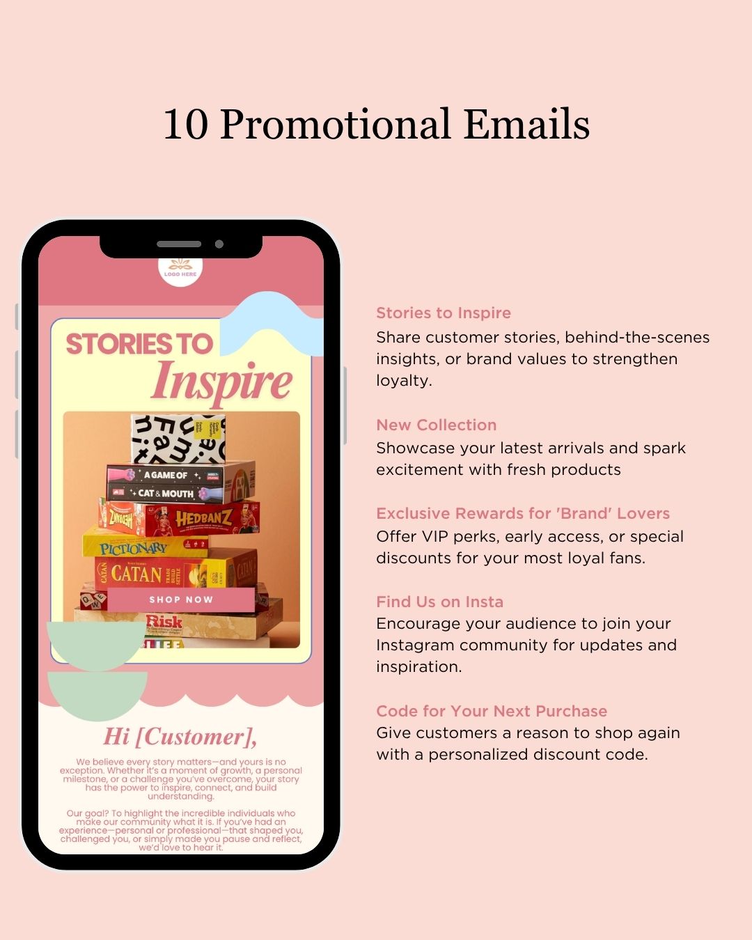 E-commerce Email Marketing Newsletter Canva Template Bundle for Klaviyo Mailchimp and Flodesk | Toys and Games