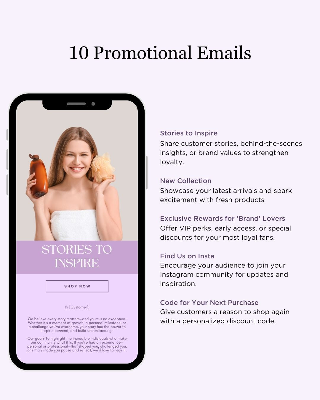 E-commerce Email Marketing Newsletter Canva Template Bundle for Klaviyo Mailchimp and Flodesk | Haircare