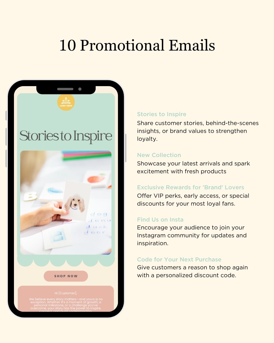 E-commerce Email Marketing Newsletter Canva Template Bundle for Klaviyo Mailchimp and Flodesk | Educational kits