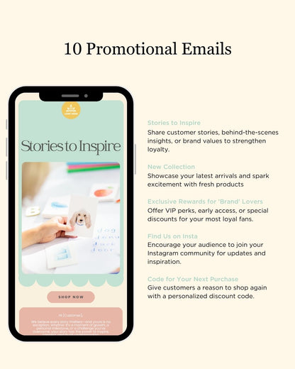 E-commerce Email Marketing Newsletter Canva Template Bundle for Klaviyo Mailchimp and Flodesk | Educational kits