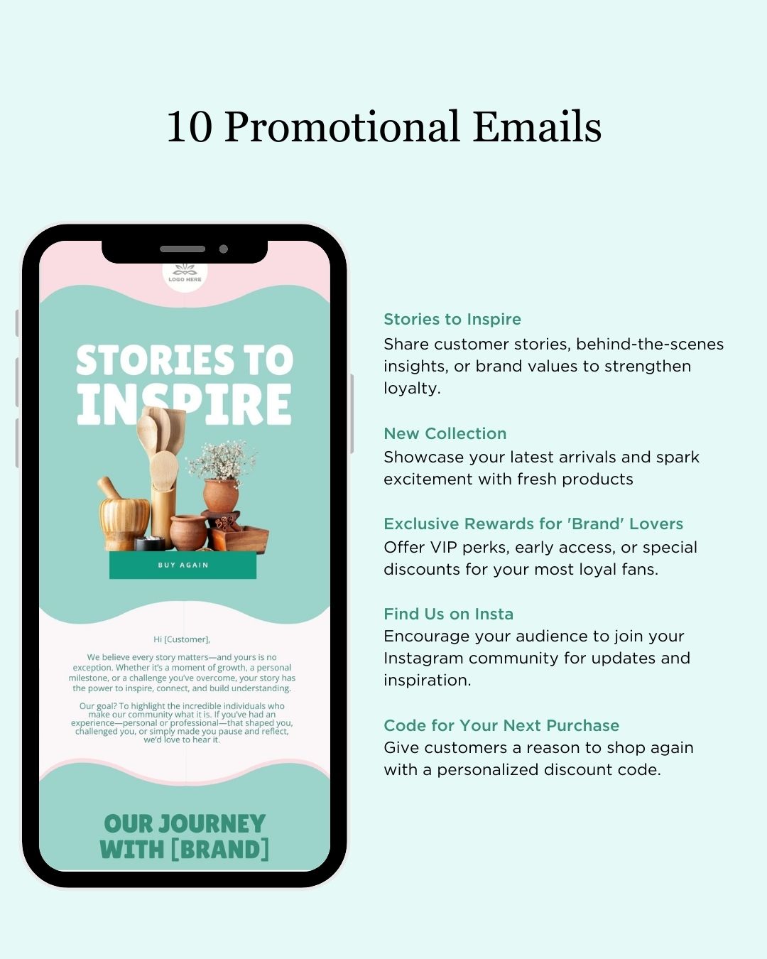 E-commerce Email Marketing Newsletter Canva Template Bundle for Klaviyo Mailchimp and Flodesk | Kitchen and Dining Essentials