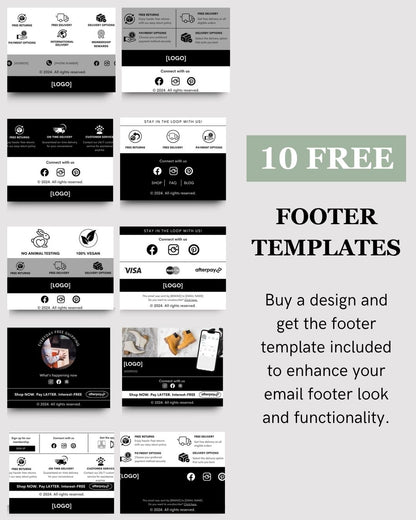 E-commerce Email Marketing Newsletter Canva Template Bundle for Klaviyo Mailchimp and Flodesk | Reusable Household Items