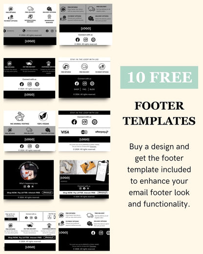 E-commerce Email Marketing Newsletter Canva Template Bundle for Klaviyo Mailchimp and Flodesk | Educational kits