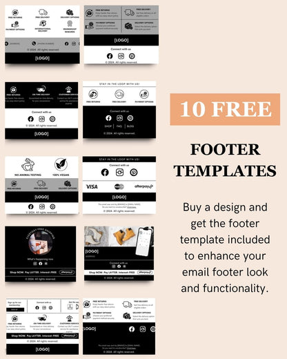 E-commerce Email Marketing Newsletter Canva Template Bundle for Klaviyo Mailchimp and Flodesk | Professional Art Supplies