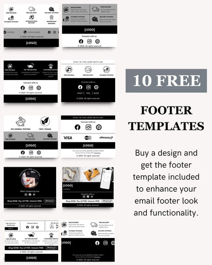 E-commerce Email Marketing Newsletter Canva Template Bundle for Klaviyo Mailchimp and Flodesk | Sports Equipment