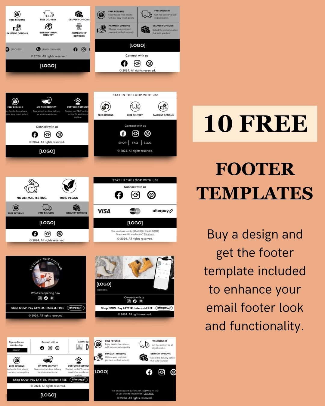 E-commerce Email Marketing Newsletter Canva Template Bundle for Klaviyo Mailchimp and Flodesk | Costumes and Props