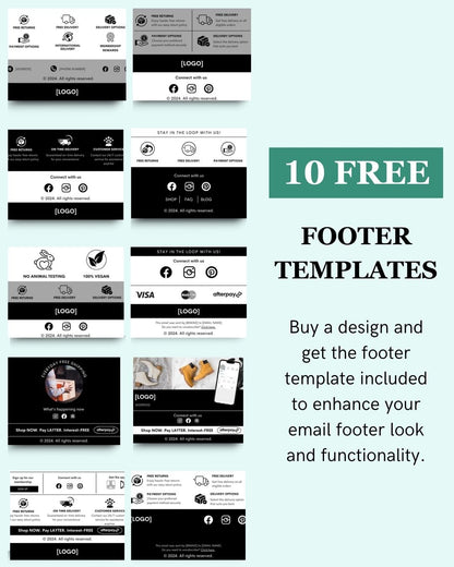 E-commerce Email Marketing Newsletter Canva Template Bundle for Klaviyo Mailchimp and Flodesk | Kitchen and Dining Essentials