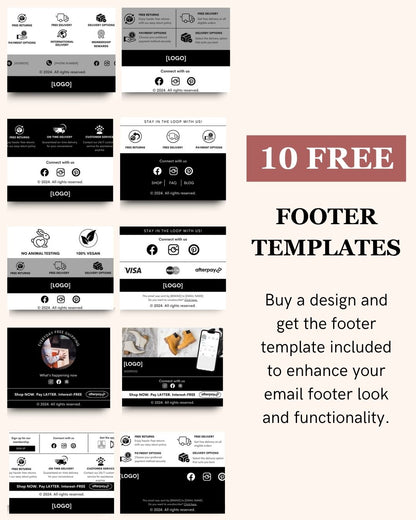 E-commerce Email Marketing Newsletter Canva Template Bundle for Klaviyo Mailchimp and Flodesk | Tools and Replacement Parts