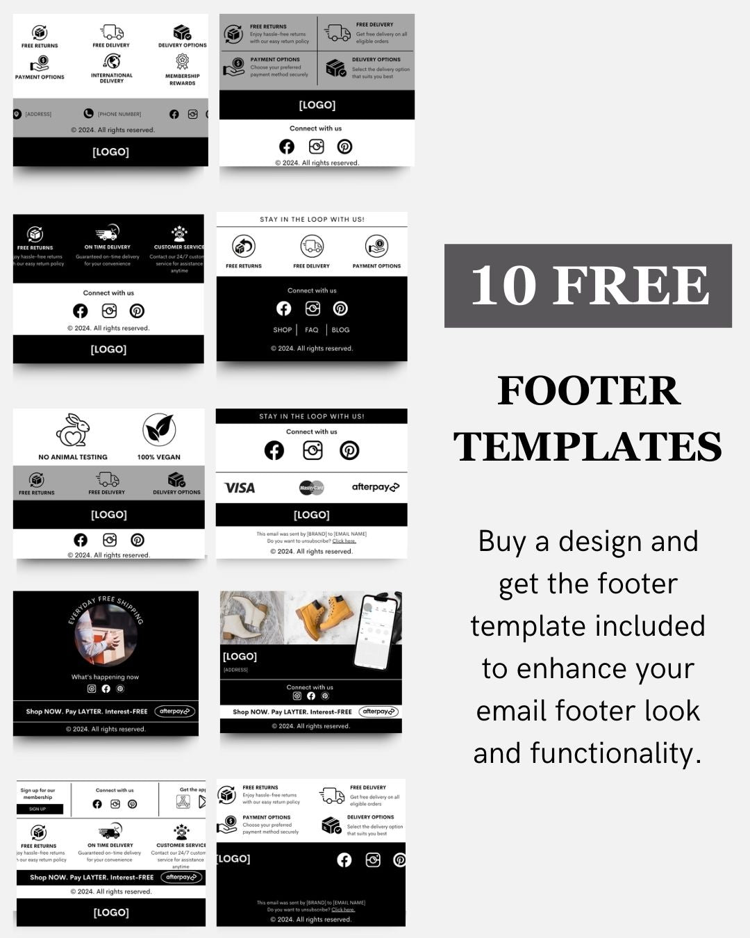 E-commerce Email Marketing Newsletter Canva Template Bundle for Klaviyo Mailchimp and Flodesk | Fitness Equipment and Gear