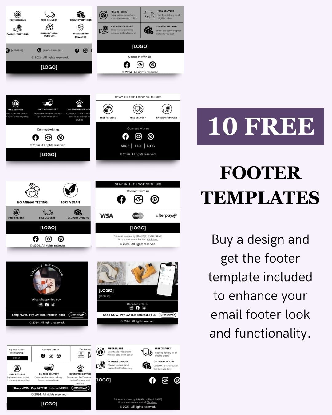 E-commerce Email Marketing Newsletter Canva Template Bundle for Klaviyo Mailchimp and Flodesk | Haircare
