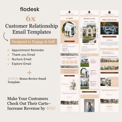 Flodesk Real Estate Business Customer Relationship Email Template