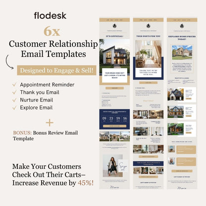 Flodesk Real Estate Business Customer Relationship Email Template