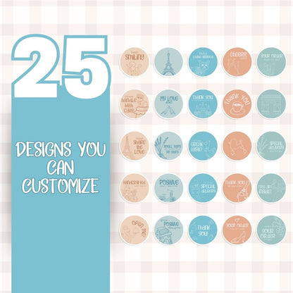 customizable Digital sticker label