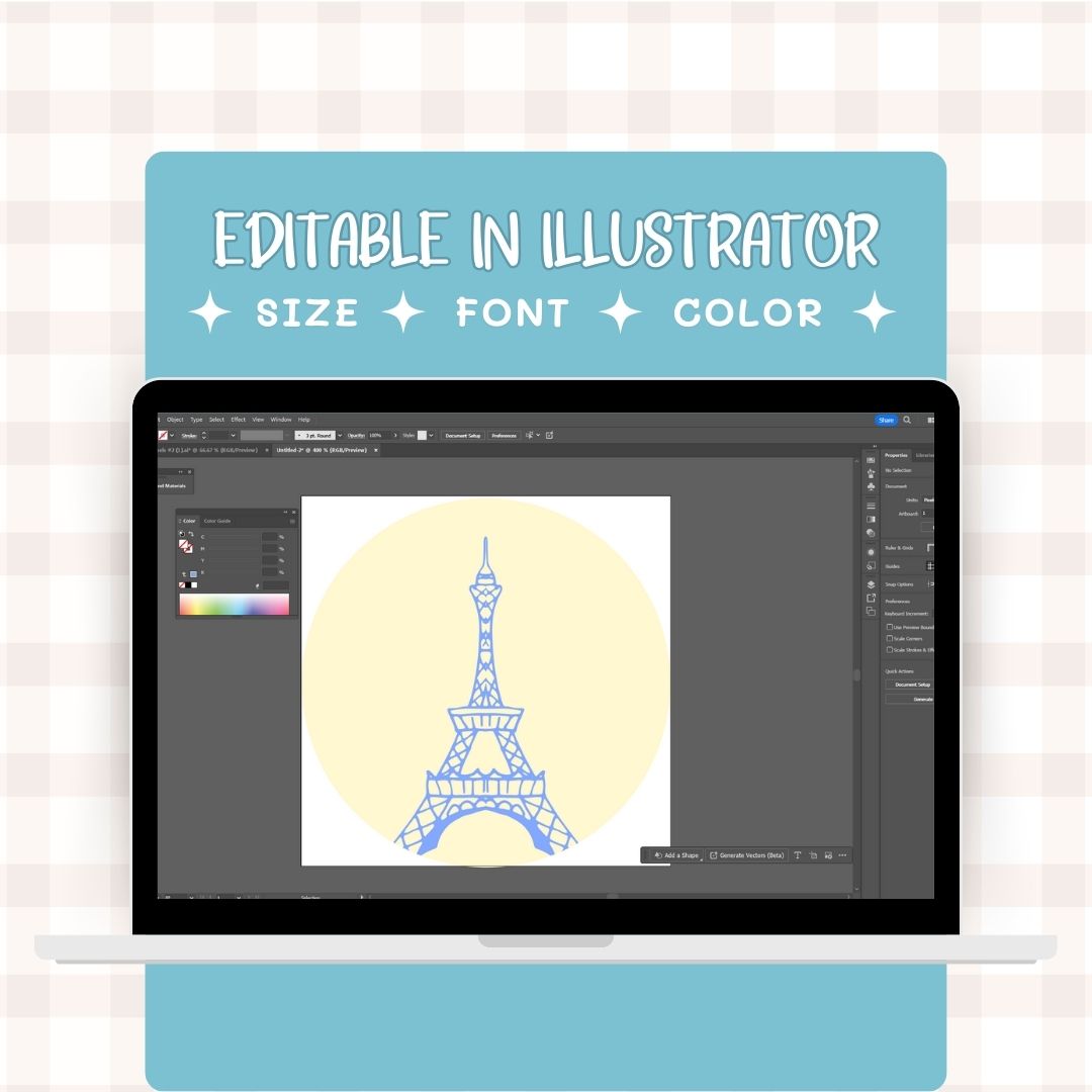 editable Digital sticker label in other platforms