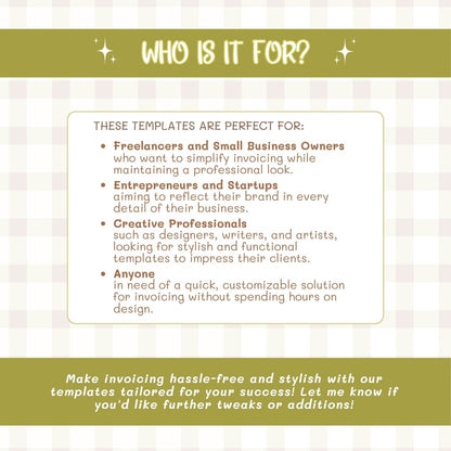who is the invoice template for