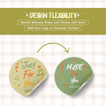 design flexibility Digital sticker label