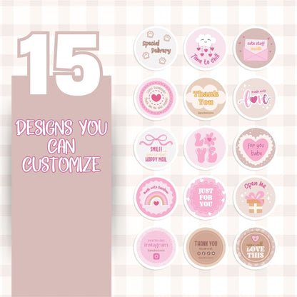 customizable Digital sticker label