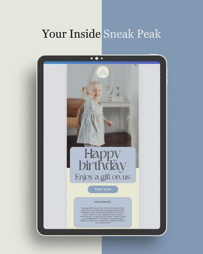 E-commerce Email Marketing Newsletter Canva Template Bundle for Klaviyo Mailchimp and Flodesk | Baby Essentials