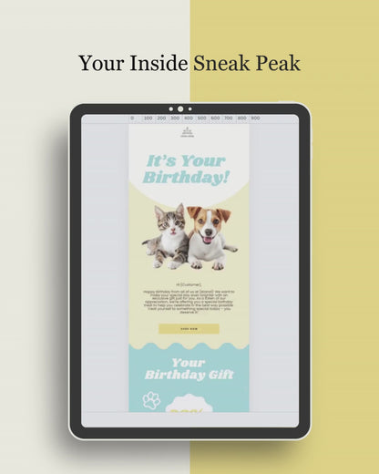 E-commerce Email Marketing Newsletter Canva Template Bundle for Klaviyo Mailchimp and Flodesk | Pet Toys and Accessories