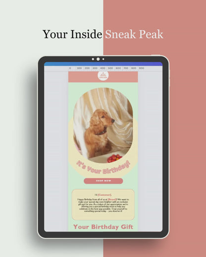 E-commerce Email Marketing Newsletter Canva Template Bundle for Klaviyo Mailchimp and Flodesk | Pet Food