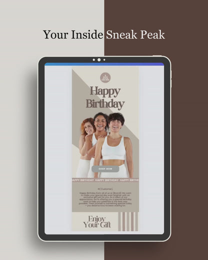 E-commerce Email Marketing Newsletter Canva Template Bundle for Klaviyo Mailchimp and Flodesk | Sports Wear