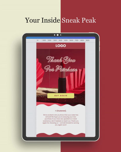 E-commerce Email Marketing Newsletter Canva Template Bundle for Klaviyo Mailchimp and Flodesk | Makeup