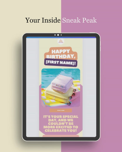 E-commerce Email Marketing Newsletter Canva Template Bundle for Klaviyo Mailchimp and Flodesk | Travel Gear